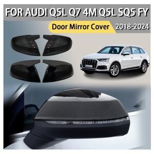 아우디 Q5L Q7 4M SQ5 FY 2018 2020 2024용 자동차 후방 거울 액세서리 불혼 도어 미러 커버