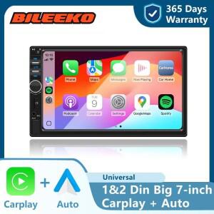 7인치 HD 터치스크린 차량용 MP5 라디오 Bileeko - 모든 2 DIN 범용 블루투스 핸즈프리 미러링크