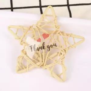 다꾸 청첩장 답례품 투명 땡큐 감사 하트 스티커 FnF4+8Piu