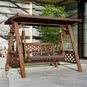 그네 흔들그네의자 야외 나무 풀빌라 인테리어 의자 체어