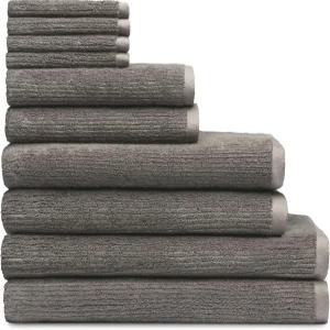 포근한 흙으로 만든 완전한 립 테리 목욕 번들 - 대나무 60 면 40 비스코스 부드럽고 흡수력이 뛰어난 타월