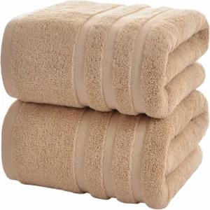 벨코라 대형 목욕 타월 세트 2팩 30×60인치 100 면 욕실 부드럽고 흡수력이 뛰어나며 가정 스파
