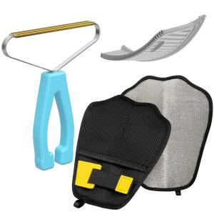 반려동물 제모 도구 제모제 반려견 및 고양이 보풀 제거제 3팩 브러시 카펫용 패브릭 면도기 자동차 쿠션