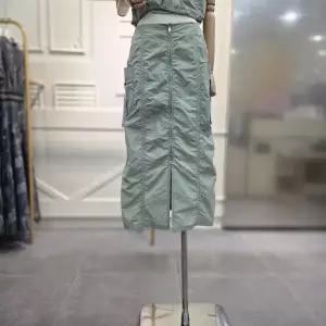 [에고이스트]셔링 포인트 아웃포켓 롱 스커트 ER2WS560KH_CA