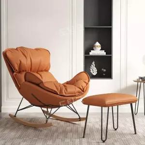 1인용 흔들의자 안락 의자 발받침 라운지 거실 싱글 소파 북유럽 등받이 윙체어 수유 독서