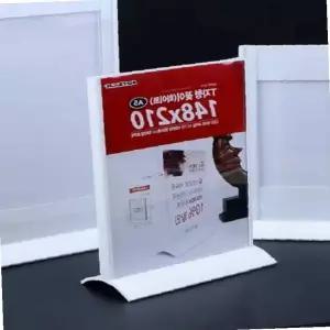 아크릴 메뉴판 안내 표지판 투명 광고 홍보 스탠드 카페 매장 테이블 진열 거치대