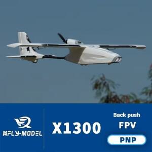 XFly X1300 RC 비행기: HD 비디오 전송, 다축 짐벌  동시 페이로드 지원을 갖춘 푸셔 FPV 고정익
