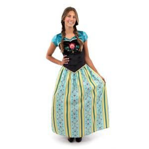 성인 여성 위한 작은 모험 마법의 알프스 대관식 공주 드레스업 코스프레 - 세탁기 사용가능 원피스