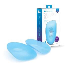 발바닥 근막염 발뒤꿈치 스퍼스를 위한 힐 댓 페인 젤 시트 깔창 - 특허받은 페시아-바 정형화된 컵 소프트 미디엄 (여성 6.5-10 남성 5-8)