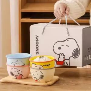 스누피 세라믹 컬러 공기밥 4P 세트 178386