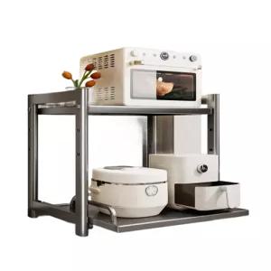 슬라이딩 수납 주방 정리 에어프라이어 전자레인지 틈새 밥솥 선반 보관