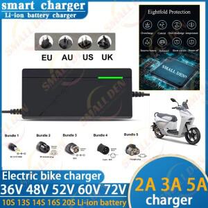 36V 48V 60V 72V 충전기 2A 5A 리튬 배터리 팩 42 54.6 67.2 84V 10 13 16 20S 스마트 지능형 고속 EU 플매