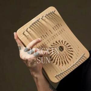 Hluru Lyre 17 31 현 Fingerplay 하프 휴대용 피아노 뮤지컬 키보드 악기