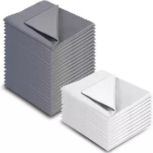 AA와이프 안경 청소용 천 렌즈 휴대폰 스크린 카메라 실버웨어 기타 섬세한 표면(6 x7 흰색 10개 + 짙은