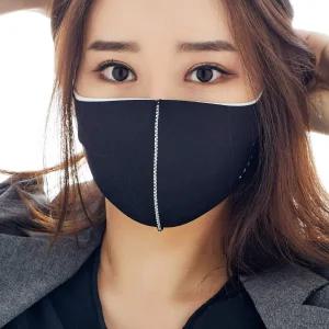 룩아 프로텍티브 패션 페이스 마스크 고품질 통기성 세탁 및 재사용 가능 슬릿