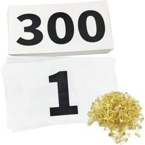 키지스트 러닝 레이스 마라톤 이벤트용 안전 핀이 장착된 대규모 빕스 - 타이벡 방수