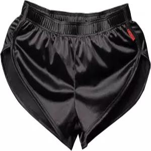 제넨 남성 새틴 복서 브 실크 복서와 파우치 라운지 반바지 스플릿 사이드 파자마 하의