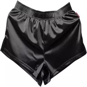 타푸 남성 새틴 복서 반바지 스 실크 파자마 복서와 링 파우치