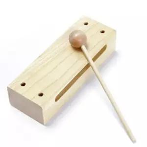 원목 우드블럭 나무 우드블럭 어린이 교육용 유아 음악 타악기 놀이 학습 교구 악기