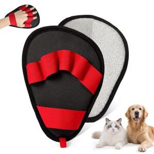 반려동물 제모 장갑 5손가락 디자인의 정전기 매직 브러시 넓은 미끄럼 방지 스트랩 피로에 강하고 의류