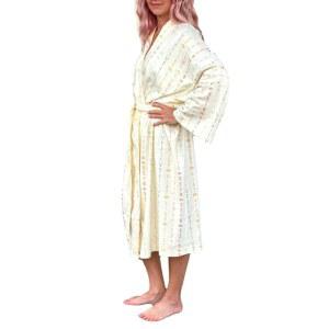 고양이와 도그마 100% GOTS 면 로브 원 사이즈가 가장 잘 어울리며 라운지 일상 캐주얼 목욕