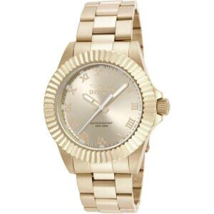 남성 16739 프로 다이버 아날로그 디스플레이 스위스 쿼츠 골드 워치