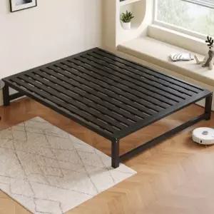 철제 침대프레임 낮은 구조 강화 프레임 모던 인테리어 침대