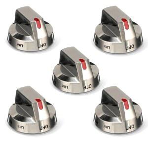 DG64-00473A 스토브 노브 오븐 버너 제어 다이얼 삼성 교체용 NX58H5600SS NX58H5650WS NX58M6850SS NX58F5700WS NX58J7750SS 5팩