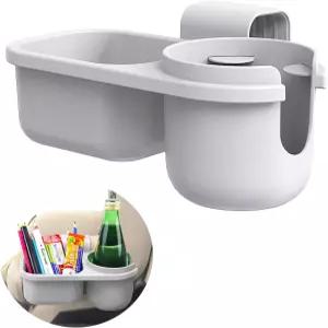 컨버터블 카시트 및 유모차용 스낵팟 컵 스낵 홀더 - BPA 프리 회색