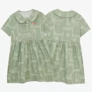 [매장판] 노스페이스 키즈 여아 원피스 데일리 리틀 글램프 드레스 코디 슬레이트 카키 NT7V