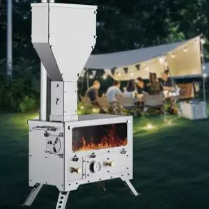 캠핑펠릿난로 장작 펠렛 휴대용 스텐 스토브 가정용 화목 야외화덕 농막