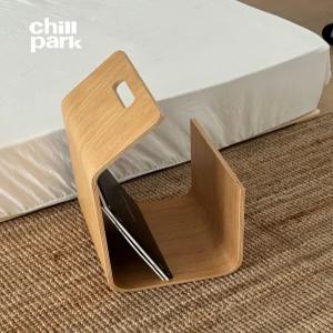 심플 원목 침대책상 노트북테이블 침대위 탁자 접이식 사이드 쇼파 노트북 거실 고무나무