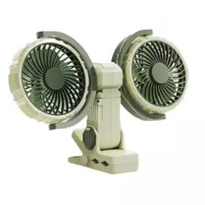 야간등 듀얼 클립 미니 usb 충전 벽걸이 선풍기 침대용