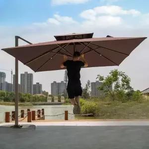 대형 야외 파라솔 우산 정원 카페 접이식 옥상 낚시