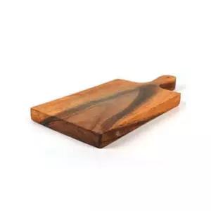 아카시아 나무 직사각 서빙보드 소 387mm 빵 접시 카페 식당 주방용품