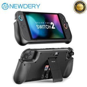 NEWDERY 닌텐도 스위치 2용 배터리 팩 외장 스테이션 10000mAh 백업 휴대용 충전기 케이스 조절 가능한 킥