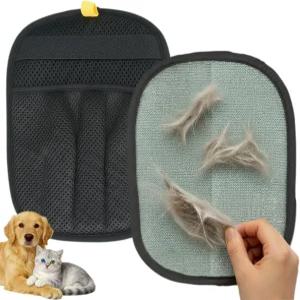 고양이와 강아지를 위한 글리풀보이 반려동물 제모 장갑 귀중한 다섯 손가락 정전기 매직 브러시 가구 의류