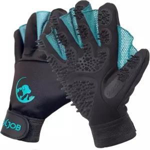 COOLJOB 특허 반려동물 그루밍 장갑 웹 재사용 가능한 세척 청소 브러시 마사지 헤어 리무버 짧은 긴 털 개