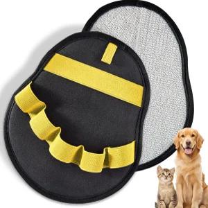 고양이 강아지용 론플리니스 애완동물 털 제거 장갑 5손가락 정전기 재사용 가능한 브러시 도구 소파 가구