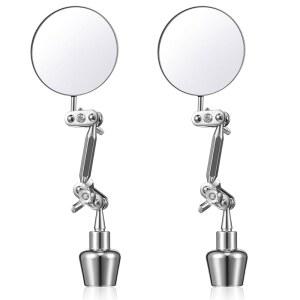 KINGDDER 원형 커피 검사 유지 도구, 용접 5.1CM(2인치) 마그네틱 안테나 볼 거울 기계 각도 머신 조인트 2개, 회전 베이스 보수