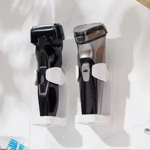 욕실 칫솔통 칫솔걸이 부착식 전기 면도기 거치대 진동칫솔 홀더 블랙 화이트