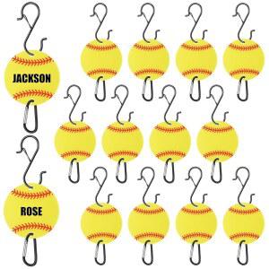 울타리용 가방 배트 소프트볼 야구 있는 후크, 백 백팩 금속 아크릴 물병 클립, 플레이어 펜스 보드가 선물(소프트볼) 애호가 스포츠