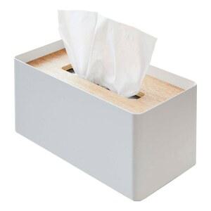 YAMAZAKI HOME 티슈 금속 천연 스틸 커버 박스 케이스 나무 컨테이너 포함 홀더 RIN 뚜껑 가능한 재사용