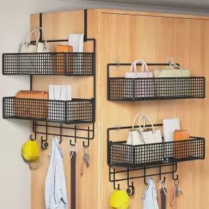 문걸이 벽걸이형 선반 옷장 가방 행거 수납