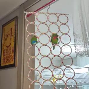 앵무새 장난감 28 구 그물 사다리 버드링 버드망 횃대 횟대