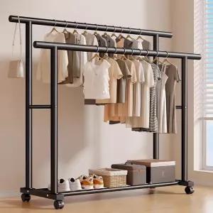 디자인] 단 행거 이동식 스탠드 옷걸이 드레스룸