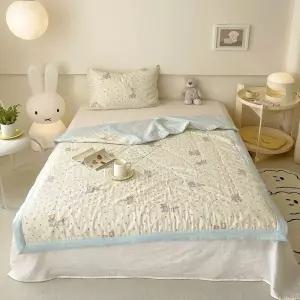 프릴 침대 커버 순면 퀸 스커트 꽃무늬 라지킹 패드