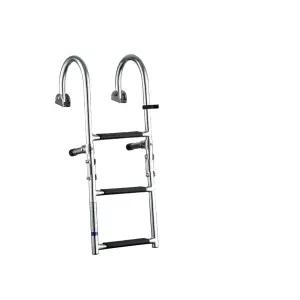 요트 사다리 3단 도크 난간 논슬립 계단 수영장 접이식