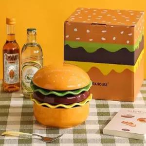 햄버거 파티용 집들이 플레이트 디자인 도자기 그릇 5종 세트 모양 접시 선물용