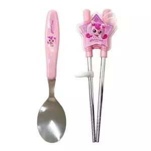 JMds 유유 수저세트 캐치티니핑 하츄핑 스푼 양손 교정젓가락 아동수저